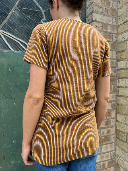 Vintage 1960's Thick Striped Cotton T-Shirt