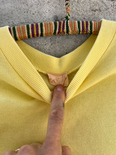 Vintage 1940's Yellow Cotton T-Shirt