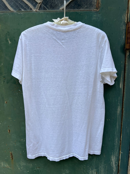 Vintage 1960's - 70's White Cotton T-Shirt #1