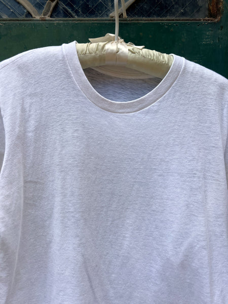 Vintage 1960's - 70's White Cotton T-Shirt #3
