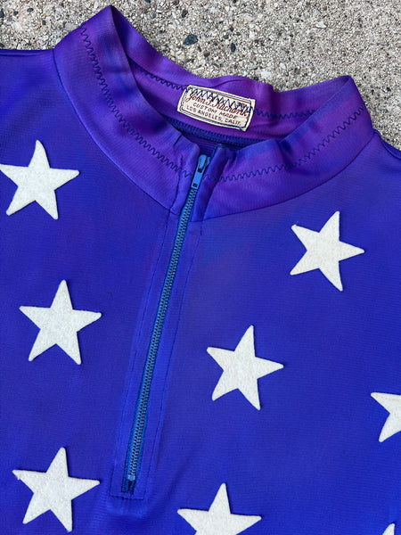 Vintage 1960's Athletic Jersey, Appliqué Stars