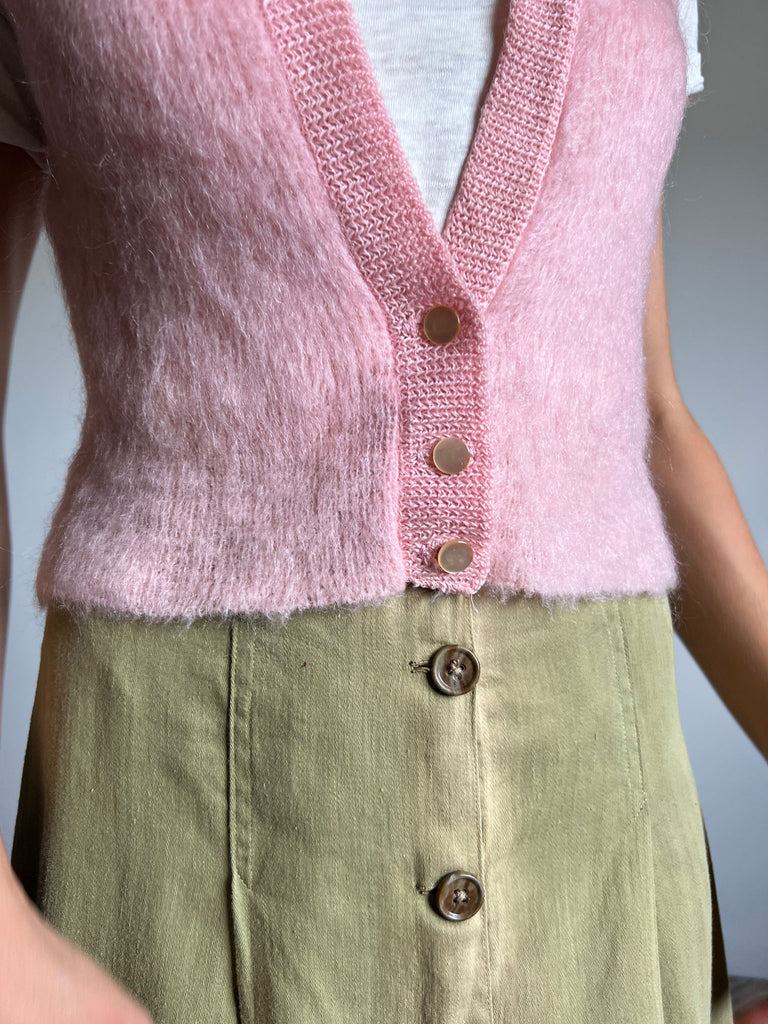 Vintage 1950's 1960's Bobbie Brooks Pink Wool Vest – Thief Island Vintage