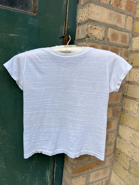 Vintage Paper Thin White Cotton T-Shirt