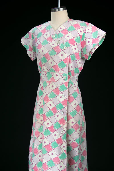 Vintage 1930's Feedsack Dress