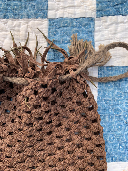 Depression Era Shoelace Purse