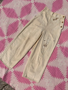 1930's Beige Cotton Pants