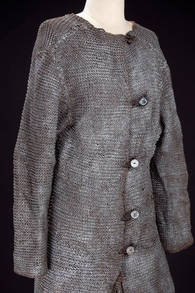 1920s-30s Metallic Heavy Knit Sweater