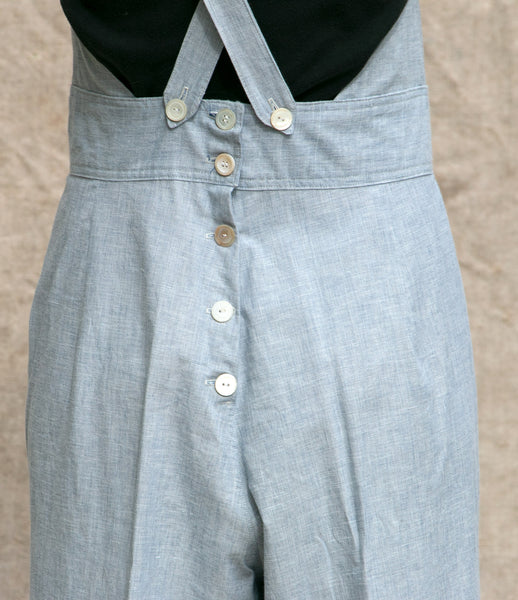 1940's Repro Overalls in Chambray