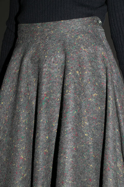 Vintage 1950's Felted Confetti Circle Skirt