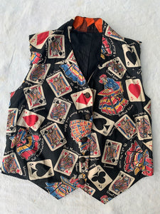 1930's Fortune Teller Print Vest