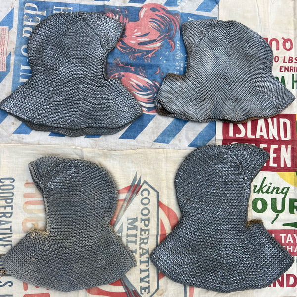 Antique Metallic Painted Woven Balaclava #2