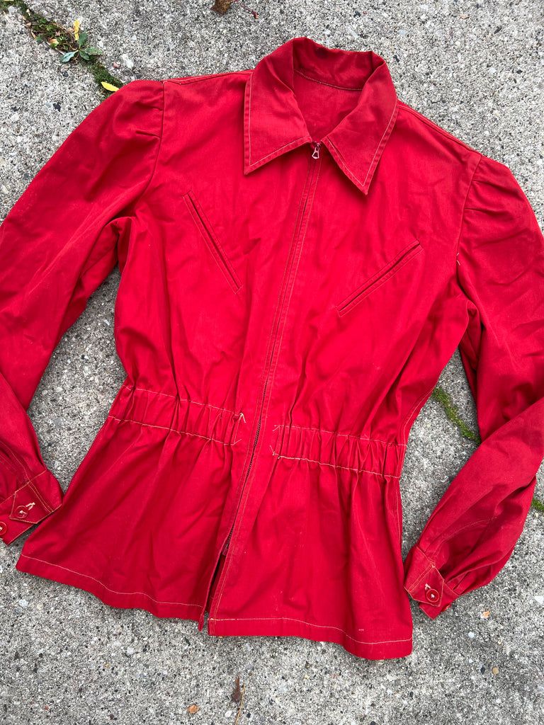 1960s Champion Brand Loyal Order of Moose Zip Up Jacket (Talon Zip) – Red  Vintage Co