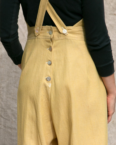 1940's Repro Overalls in Yellow