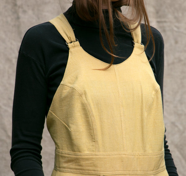 1940's Repro Overalls in Yellow