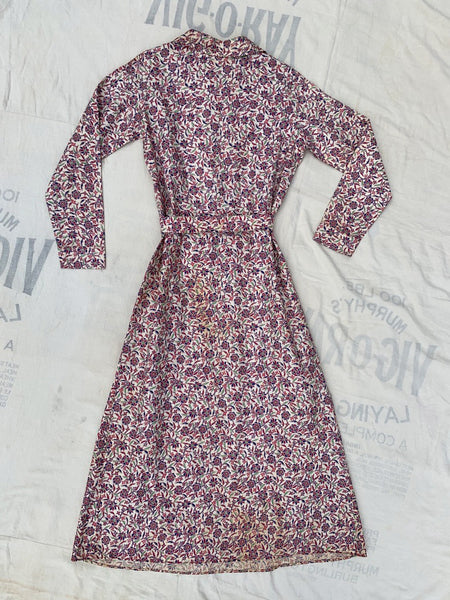 Vintage 1930's Vanity Frocks Deadstock Floral Dress